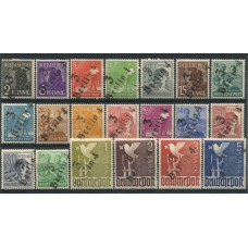 ALEMANIA OCUPACION SOVIETICA SOBRECARGAS LOCALES BEZIRK 03 BERLIN 1948 SERIE NUEVA CON GOMA RARISIMA 240 EUROS